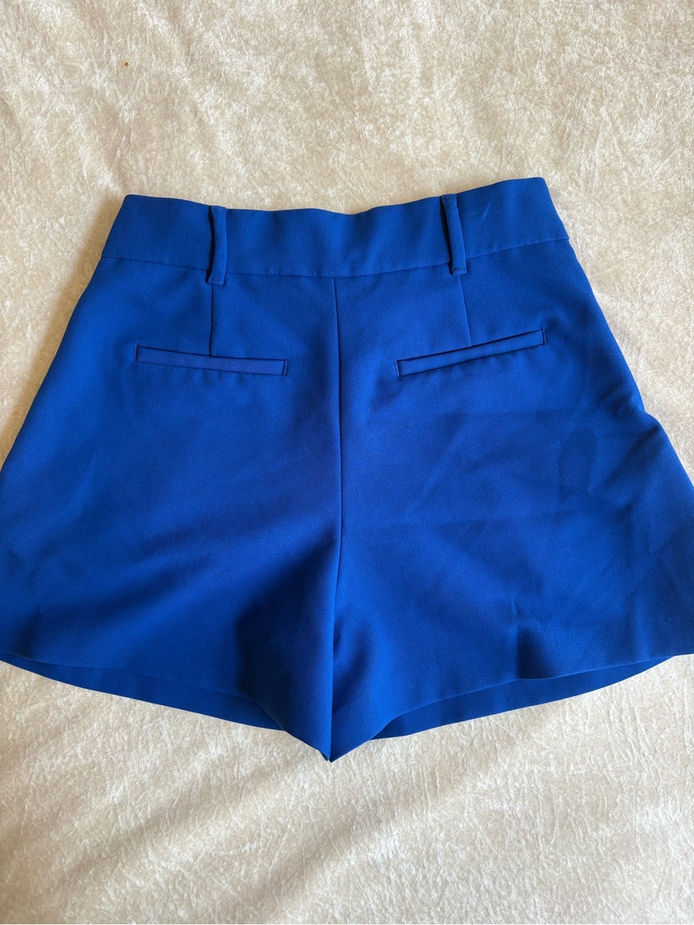 Zara Blue High-Waisted Shorts - Picture 4 of 4